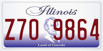 IL license plate Z709864