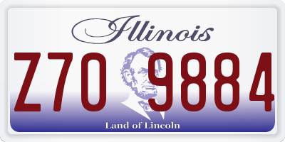 IL license plate Z709884