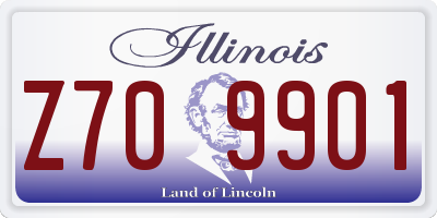 IL license plate Z709901