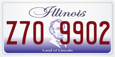 IL license plate Z709902