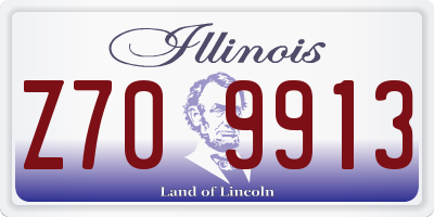 IL license plate Z709913