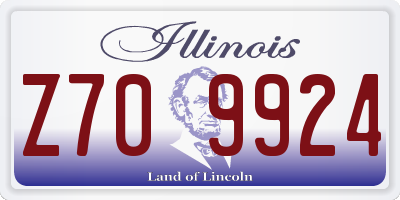 IL license plate Z709924