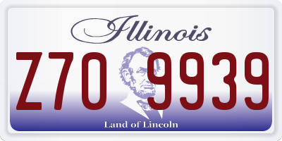 IL license plate Z709939