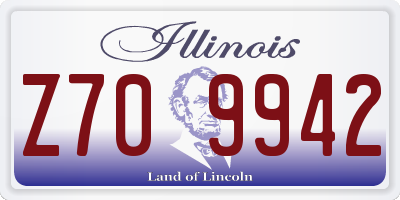 IL license plate Z709942