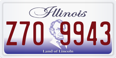 IL license plate Z709943