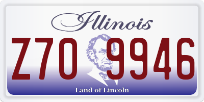 IL license plate Z709946