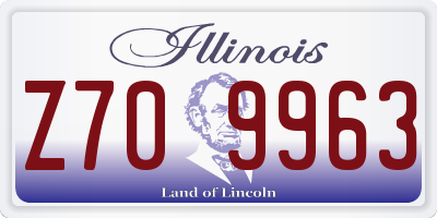 IL license plate Z709963