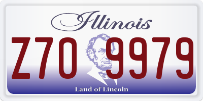 IL license plate Z709979
