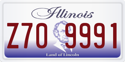 IL license plate Z709991
