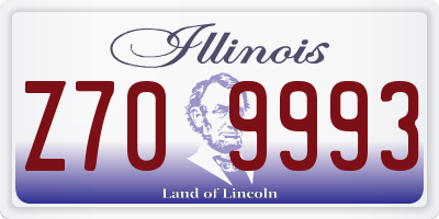IL license plate Z709993