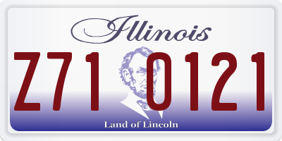 IL license plate Z710121