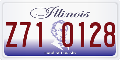 IL license plate Z710128