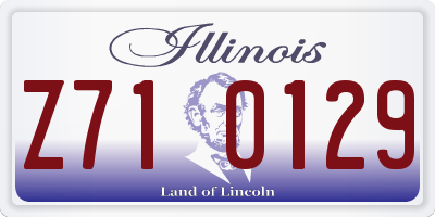 IL license plate Z710129