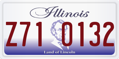 IL license plate Z710132