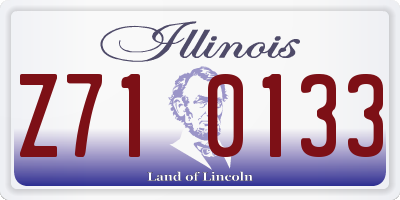 IL license plate Z710133