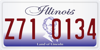 IL license plate Z710134