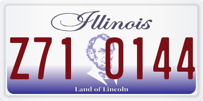 IL license plate Z710144