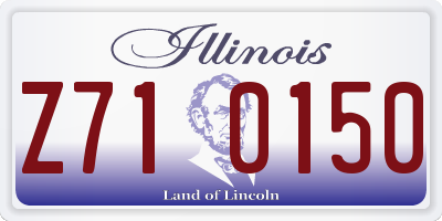 IL license plate Z710150