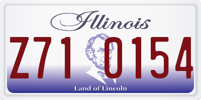 IL license plate Z710154