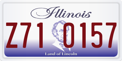 IL license plate Z710157
