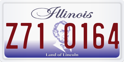 IL license plate Z710164