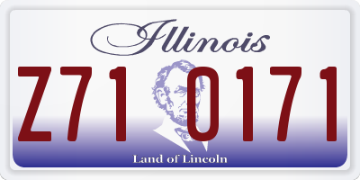 IL license plate Z710171