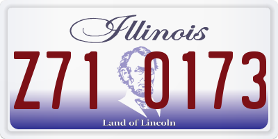 IL license plate Z710173