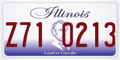IL license plate Z710213