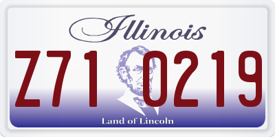 IL license plate Z710219