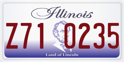 IL license plate Z710235