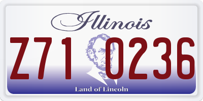 IL license plate Z710236