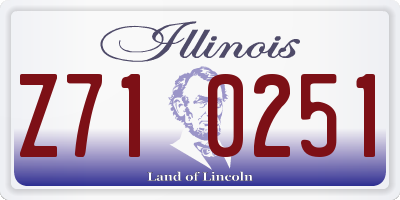 IL license plate Z710251