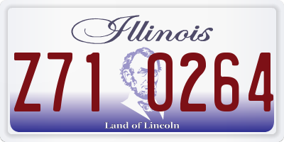 IL license plate Z710264
