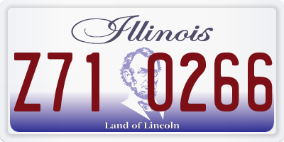 IL license plate Z710266