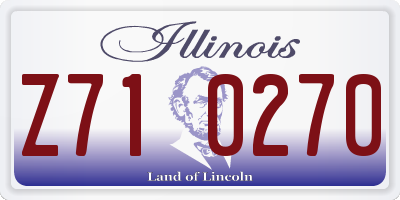 IL license plate Z710270