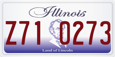 IL license plate Z710273