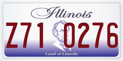 IL license plate Z710276