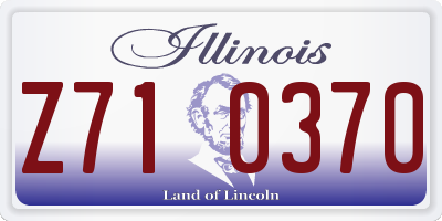 IL license plate Z710370