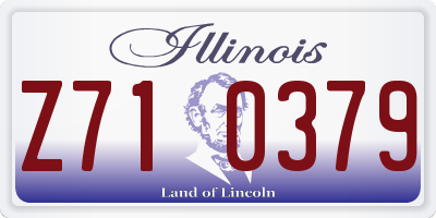 IL license plate Z710379