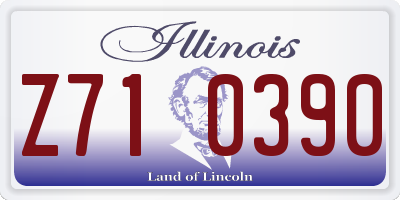 IL license plate Z710390