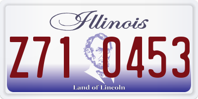 IL license plate Z710453
