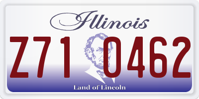 IL license plate Z710462