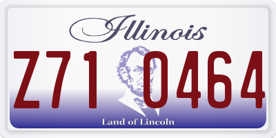 IL license plate Z710464