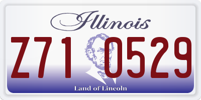 IL license plate Z710529
