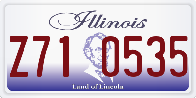 IL license plate Z710535