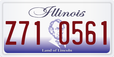 IL license plate Z710561