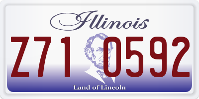 IL license plate Z710592