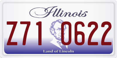 IL license plate Z710622