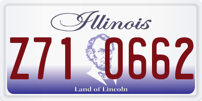 IL license plate Z710662