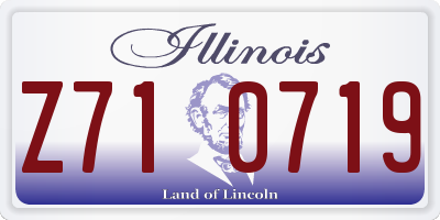 IL license plate Z710719
